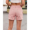 image:imageGRAPENT Jean Shorts Womens High Waisted Stretchy Denim Jorts Trendy Casual Summer Cargo Pockets Shorts Country ConcertCandy Pink