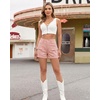 image:imageGRAPENT Jean Shorts Womens High Waisted Stretchy Denim Jorts Trendy Casual Summer Cargo Pockets Shorts Country ConcertCandy Pink