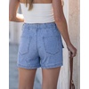 image:imageGRAPENT Jean Shorts Womens High Waisted Stretchy Denim Jorts Trendy Casual Summer Cargo Pockets Shorts Country ConcertLakeside Blue