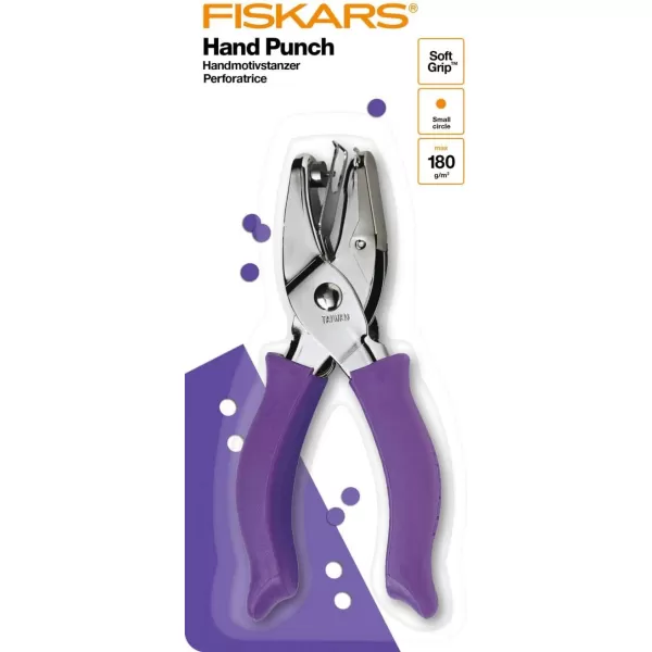 Fiskars 23517097J Circle Hand Punch 18 Inch Purple  Pink116 in