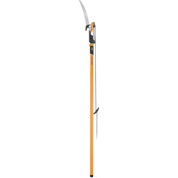 Fiskars 2in1 Extendable Tree Pruner and Pole Saw Extends to 12 feet with 12Inch DoubleGrind Saw and Double Locking SystemPole Saw  Pruner