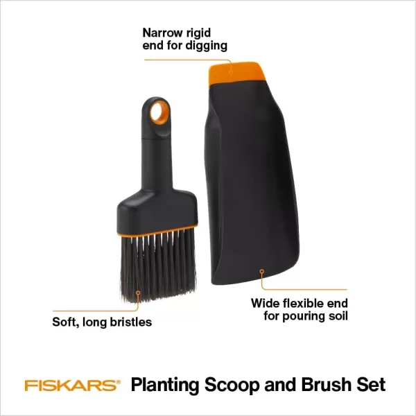 Fiskars Plant Mister Spray Bottle 10 oz Fine Mist for Indoor or Outdoor Gardening and Delicate Houseplants Made with Lightweight and Durable Recycled PlasticSoil Scoop  Brush Set