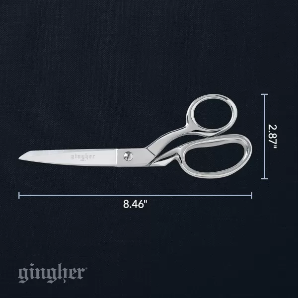 Gingher Dressmakers Fabric Scissors with Protective Sheath  7quot Stainless Steel Shears  Sharp Knife Edge Fabric Scissors  SilverEdge Dressmakers Shears