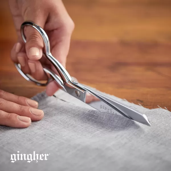 Gingher Dressmakers Fabric Scissors with Protective Sheath  7quot Stainless Steel Shears  Sharp Knife Edge Fabric Scissors  SilverEdge Dressmakers Shears