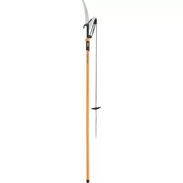 Fiskars 2in1 Extendable Tree Pruner and Pole Saw Extends to 12 feet with 12Inch DoubleGrind Saw and Double Locking SystemPole Saw  Pruner