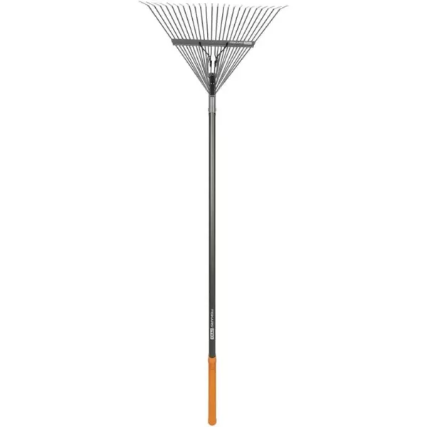 Fiskars 3979301001 PRO Leaf Rake 65 Inch SilverPRO Leaf Rake