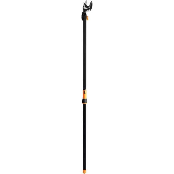 Fiskars 5ft Ropeless Tree Trimmer with Rotating Head Long Handle Stik Pruner Branch Cutter to Prune High Branches or Low Shrubs Garden and Yard Tools