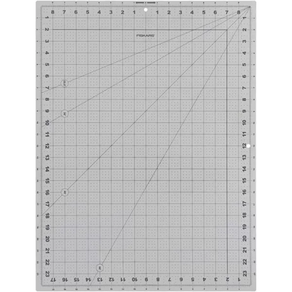 Fiskars Self Healing Cutting Mat with Grid for Sewing Quilting and Crafts  12quot x 18 Grid  Fashion  LilacMountain HazeCarbon