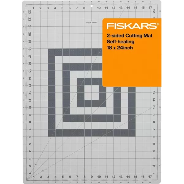 Fiskars Self Healing Cutting Mat with Grid for Sewing Quilting and Crafts  12quot x 18 Grid  Fashion  LilacMountain HazeGray