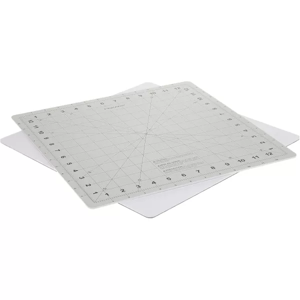 imageFiskars Rotating Cutting Mat  14quot x 14quot Grid to Cut Fabric Squares Easily  Perfect for Quilting Sewing and Craft Projects  SelfHealing Mat  Gray