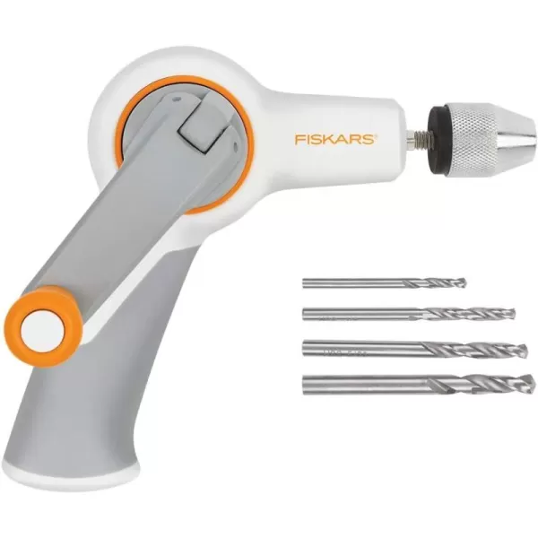 imageFiskars Crafts DIY Precision Hand Drill Grey WhiteGray