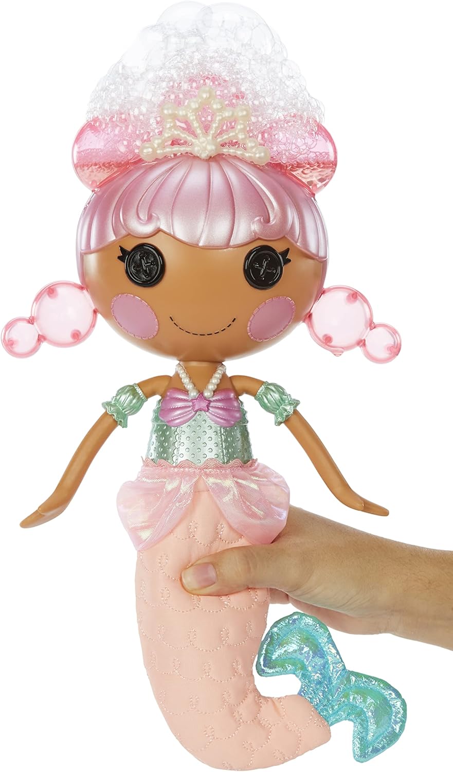 Lalaloopsy Bubbly Mermaid Doll Laguna Sea Splash ampamp Pet Octopus Dolls Hair Makes Bubbles ampamp Pet Squirts Water Shell tub Bubbles Solution ampamp Reusable Packaging Playhouse for Ages 3103 578963