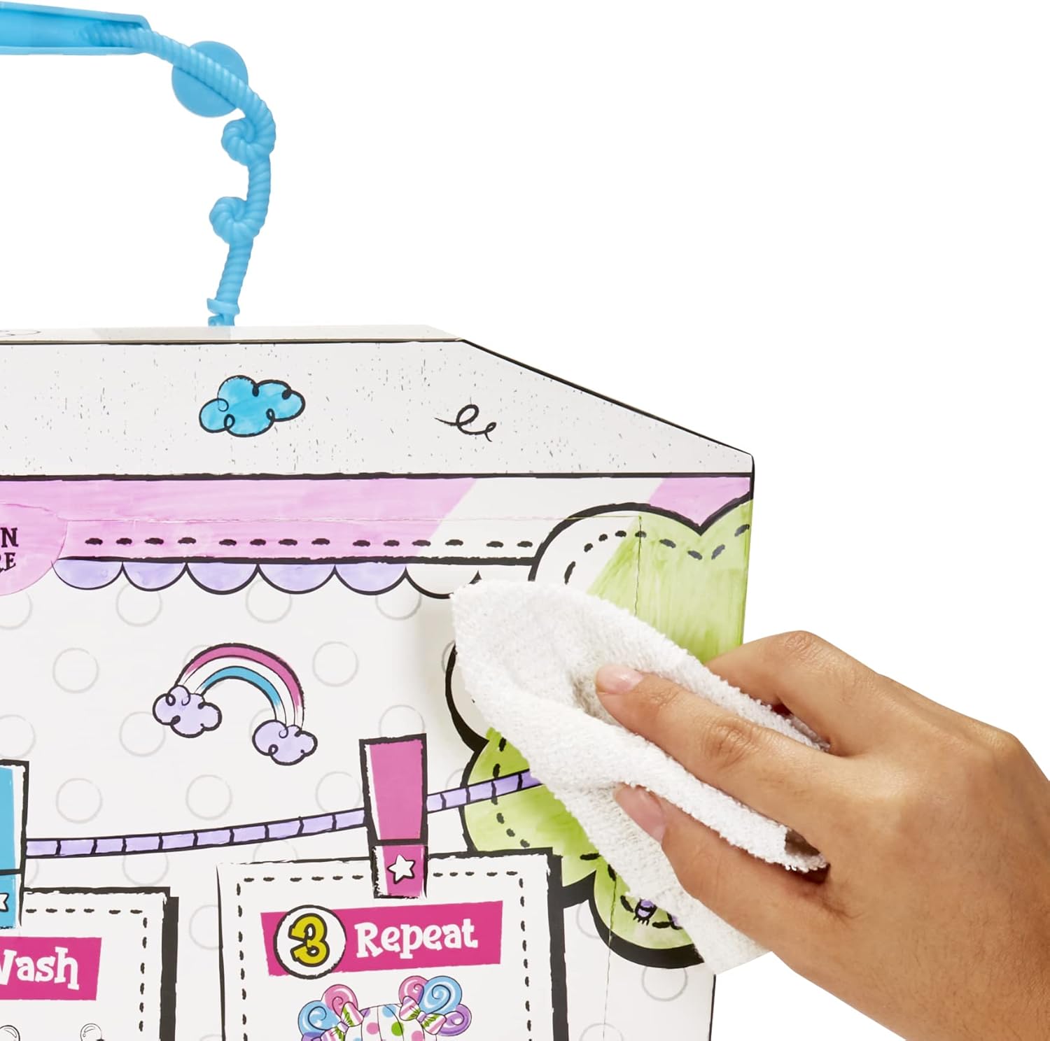 Lalaloopsy Color Me Doll  Penny Dots N Blots 13quot Artist Soft Doll  Pet Cheetah Washable Markers Removable Fashions Reusable Playset Easel ampamp Canvases  Draw Color Wash ampamp Repeat