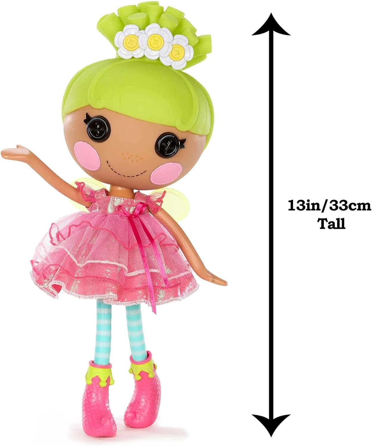 Lalaloopsy Doll Pix E Flutters ampamp Pet Firefly 13quot Fairy Doll with Florescent Yellow Hair Pink Outfit ampamp Accessories Reusable House Playset Gifts for Kids Toys for Girls Ages 3 4 5 to 103 Years