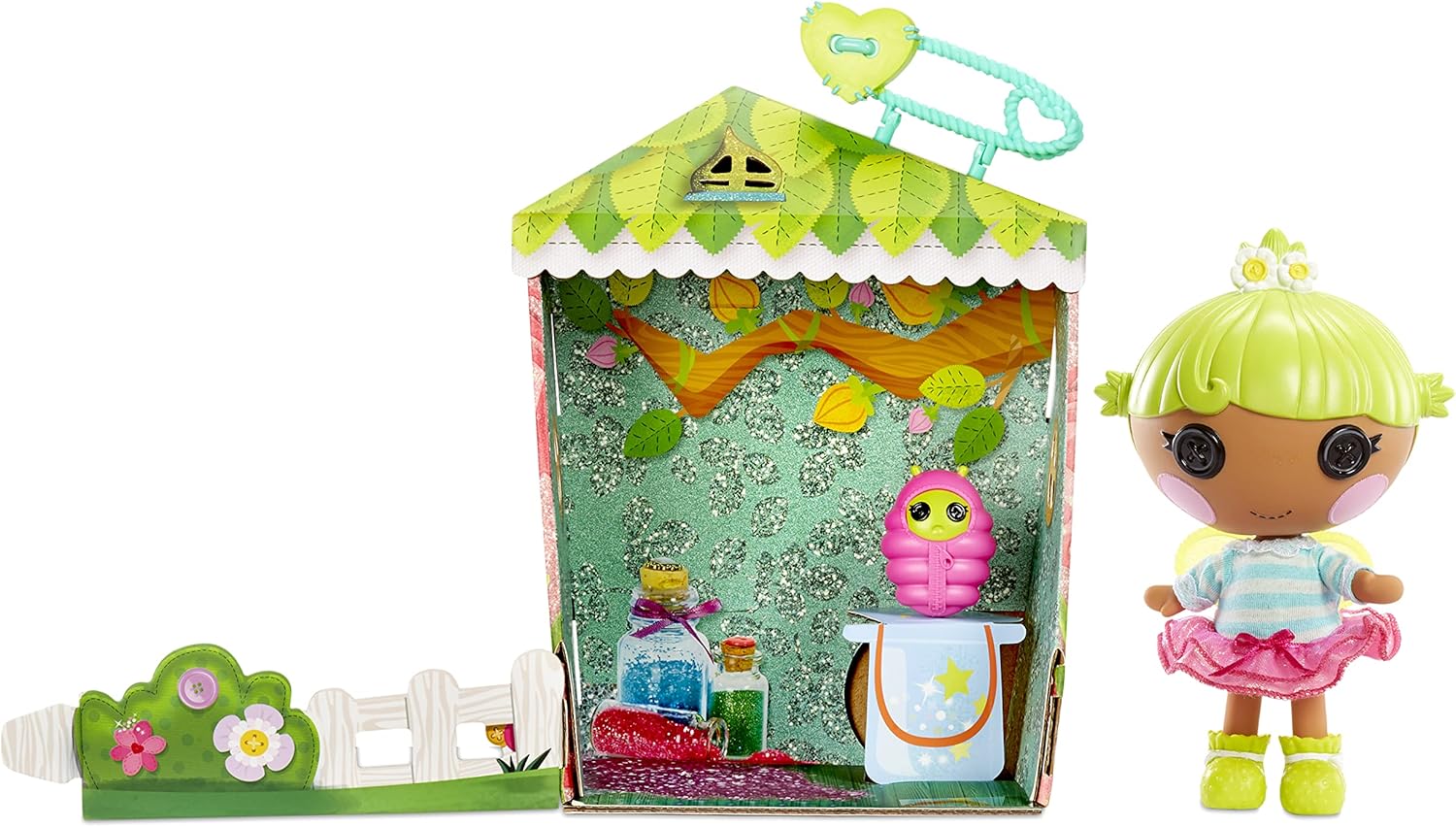 Lalaloopsy Littles Doll Twinkle N Flutters and Pet Baby Firefly 7quot Fairy Doll with PinkBlue Outfit ampamp Accessories Reusable House Playset Gifts for Kids Toys for Girls Ages 3 4 5 to 103 Years