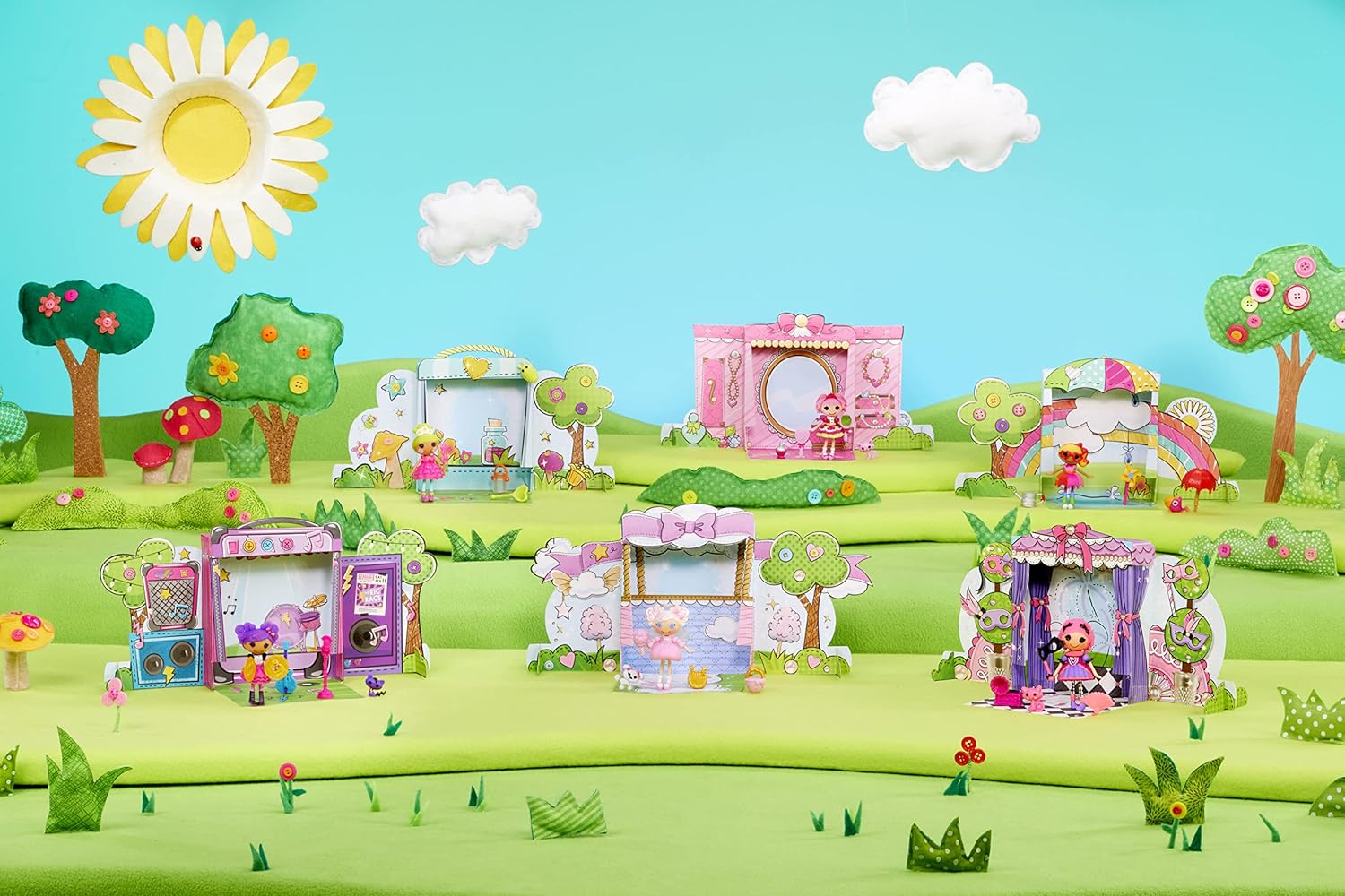 Lalaloopsy Mini Doll  Pix E Flutters with Mini Pet Firefly 3quot Fairy Doll with Accessories in Reusable House Package playset for Ages 3103Multicolor579052