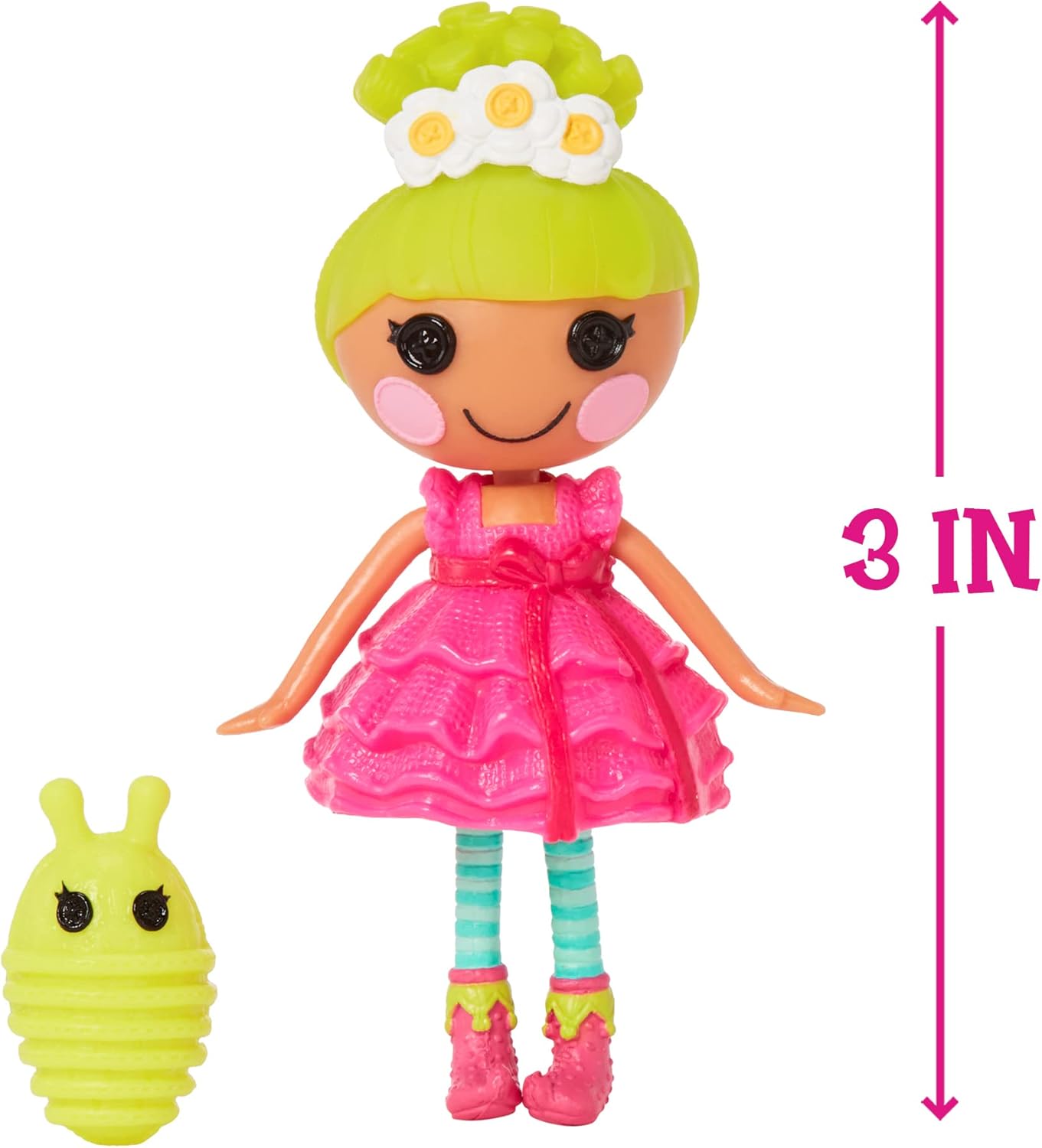 Lalaloopsy Mini Doll  Pix E Flutters with Mini Pet Firefly 3quot Fairy Doll with Accessories in Reusable House Package playset for Ages 3103Multicolor579052