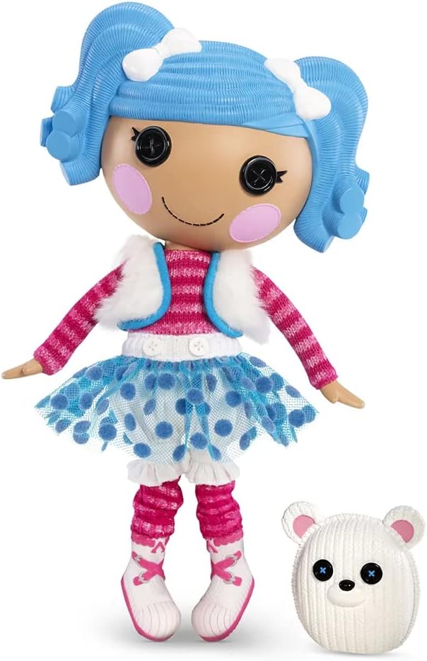 Lalaloopsy Mittens Fluff N Stuff 13quot Doll ampamp Pet Polar Bear  Blue Hair Winter Outfit House Playset  Ages 3103
