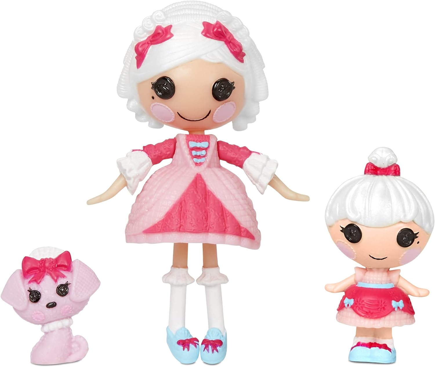 Lalaloopsy Sew Royal Princess Party  Suzette ampamp Mimi La Sweet 4 Princess Dolls Large  Littles  Minis  3 Pets and Tiara in Reusable Castle Package playset for Ages 3103580720C3
