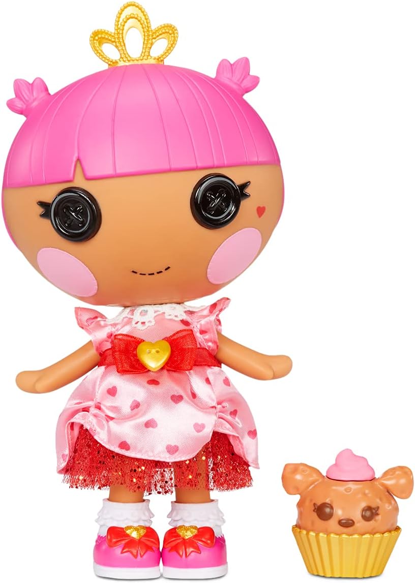 Lalaloopsy Sew Royal Princess Party 4 Dolls  3 Pets Including Crumpet ampamp Teacup Hearts LargeLittleMinis Tiara with Reusable Castle Playset Toy for Kids Toys for Girls Ages 3 4 5 to 103 Years