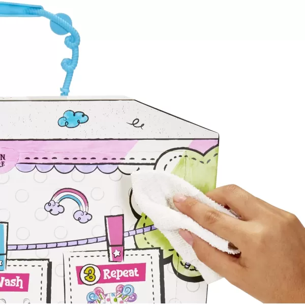 Lalaloopsy Color Me Doll  Penny Dots N Blots 13quot Artist Soft Doll  Pet Cheetah Washable Markers Removable Fashions Reusable Playset Easel ampamp Canvases  Draw Color Wash ampamp Repeat