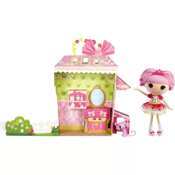 Lalaloopsy Jewel Sparkles and Pet Persian Cat 13quot Princess Doll with Pink Hair Pink Outfit and Accessories Reusable House Playset Gifts for Kids Toys for Girls Ages 3 4 5 to 103 Years Old