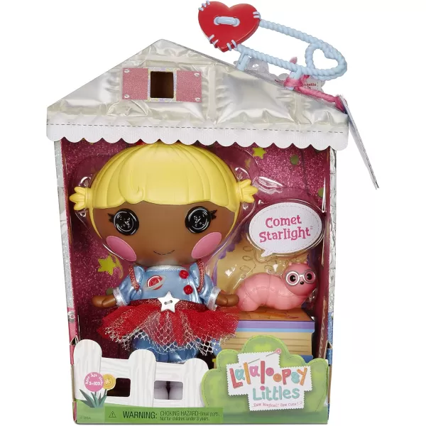 Lalaloopsy Littles Doll Comet Starlight ampamp Pet Bookworm 7quot STEM Astronaut Doll with BlueRed Outfit ampamp Accessories Reusable House Playset Gifts for Kids Toys for Girls Ages 3 4 5 to 103 Years