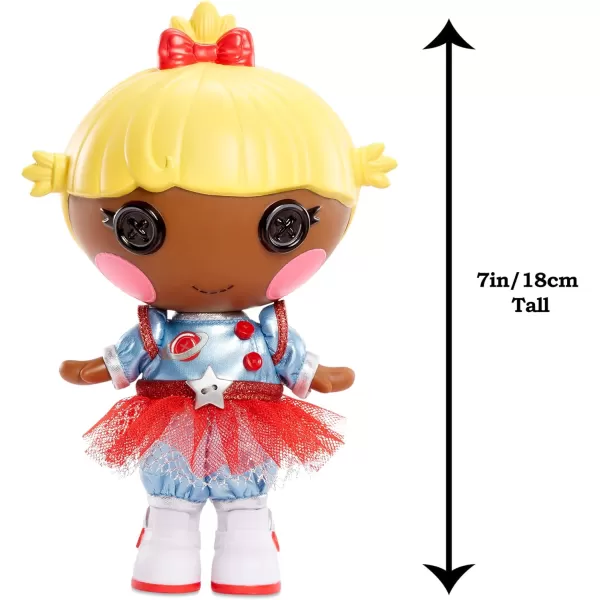 Lalaloopsy Littles Doll Comet Starlight ampamp Pet Bookworm 7quot STEM Astronaut Doll with BlueRed Outfit ampamp Accessories Reusable House Playset Gifts for Kids Toys for Girls Ages 3 4 5 to 103 Years