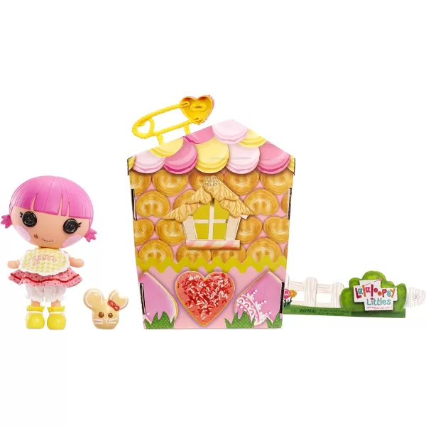 Lalaloopsy Littles Doll Sprinkle Spice Cookie ampamp Pet Mouse 7quot Baker Figure PinkYellow Outfit Accessories Reusable House Playset  Ages 3