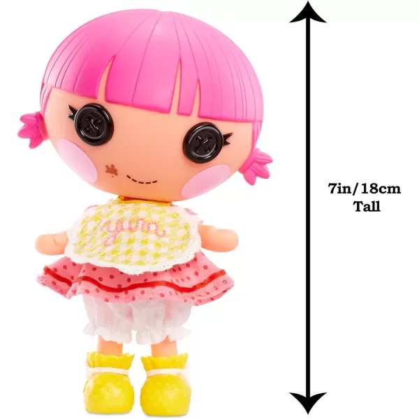 Lalaloopsy Littles Doll Sprinkle Spice Cookie ampamp Pet Mouse 7quot Baker Figure PinkYellow Outfit Accessories Reusable House Playset  Ages 3