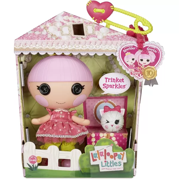 Lalaloopsy Littles Doll Trinket Sparkles and Pet Yarn Ball Kitten 7quot Princess Doll with Pink Outfit ampamp Accessories Reusable House Playset Gifts for Kids Toys for Girls Ages 3 4 5 to 103 Years Old
