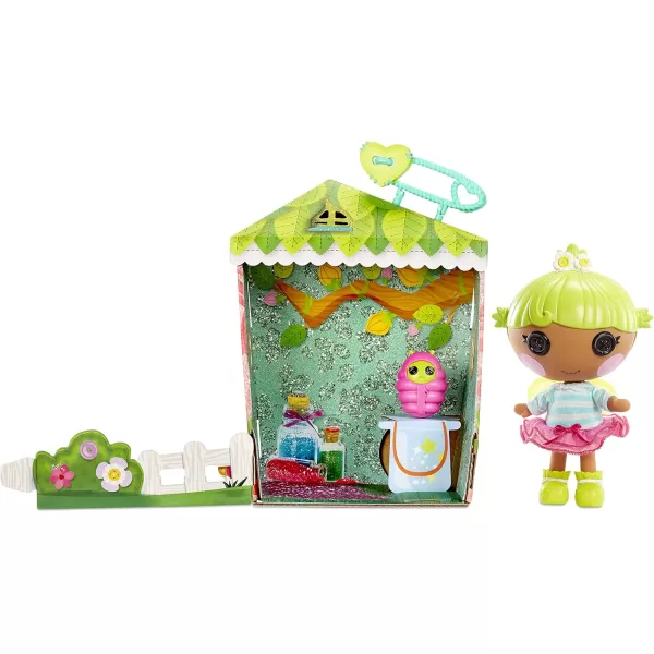 Lalaloopsy Littles Doll Twinkle N Flutters and Pet Baby Firefly 7quot Fairy Doll with PinkBlue Outfit ampamp Accessories Reusable House Playset Gifts for Kids Toys for Girls Ages 3 4 5 to 103 Years
