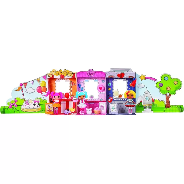 Lalaloopsy Mini Craft Fair Dolls ampamp Pets  3Pack with Peanut Big Top Mittens Fluff Dot Starlight Accessories ampamp Playset