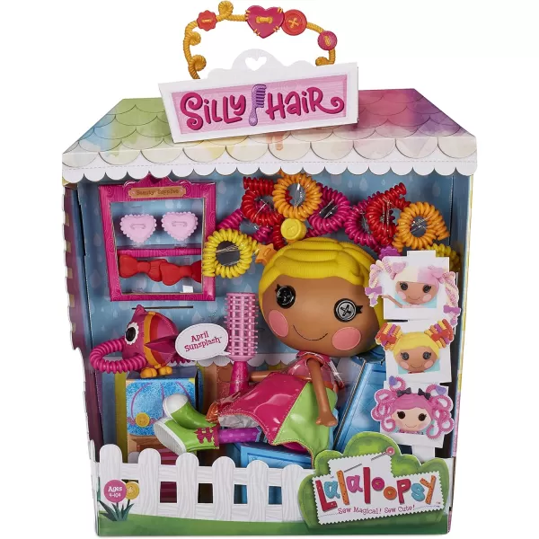 Lalaloopsy Silly Hair Doll April Sunsplash ampamp Pet Toucan 13quot Rainbow Hair Styling Doll with Multicolor Outfit ampamp 11 Accessories Reusable Salon Playset Kids Gifts Toys for Girls Ages 3 4 5 to 103