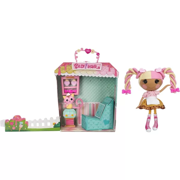 Lalaloopsy Silly Hair Doll Scoops Waffle Cone Doll and Pet Cat 13quot Ice Cream Multicolor Hair Styling Doll ampamp 11 Accessories Salon Playset Kids Gifts Toys for Girls Ages 3 4 5 to 103 Years Old