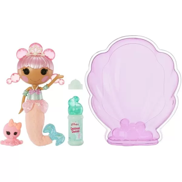 Lalaloopsy Bubbly Mermaid Doll Laguna Sea Splash ampamp Pet Octopus Dolls Hair Makes Bubbles ampamp Pet Squirts Water Shell tub Bubbles Solution ampamp Reusable Packaging Playhouse for Ages 3103 578963