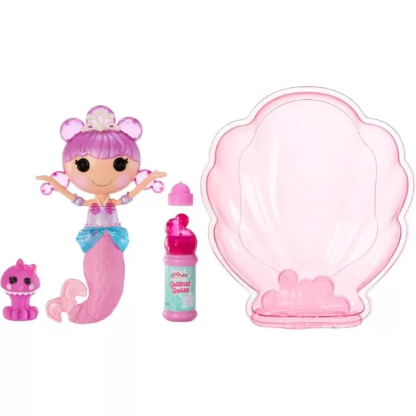 Lalaloopsy Bubbly Mermaid Doll Ocean Seabreeze ampamp Pet Jellyfish Dolls Hair Makes Bubbles ampamp Pet Squirts Water Shell tub Bubbles Solution ampamp Reusable Packaging Playhouse for Ages 3103 578970