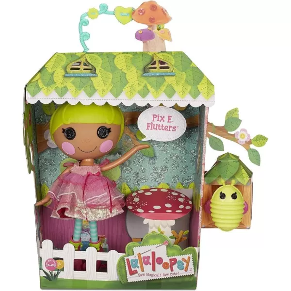 Lalaloopsy Doll Pix E Flutters ampamp Pet Firefly 13quot Fairy Doll with Florescent Yellow Hair Pink Outfit ampamp Accessories Reusable House Playset Gifts for Kids Toys for Girls Ages 3 4 5 to 103 Years