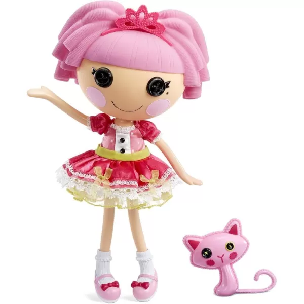 Lalaloopsy Jewel Sparkles and Pet Persian Cat 13quot Princess Doll with Pink Hair Pink Outfit and Accessories Reusable House Playset Gifts for Kids Toys for Girls Ages 3 4 5 to 103 Years Old