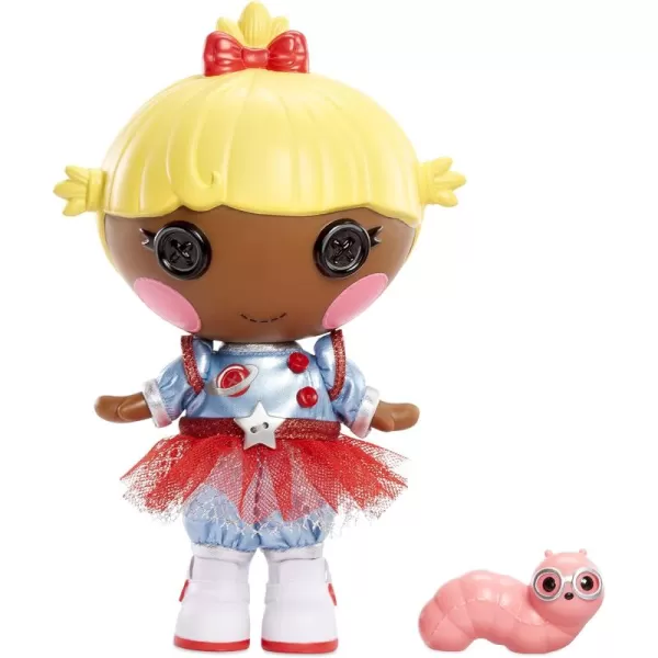 Lalaloopsy Littles Doll Comet Starlight ampamp Pet Bookworm 7quot STEM Astronaut Doll with BlueRed Outfit ampamp Accessories Reusable House Playset Gifts for Kids Toys for Girls Ages 3 4 5 to 103 Years