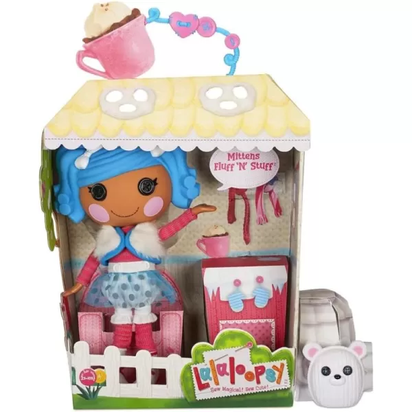 Lalaloopsy Mittens Fluff N Stuff 13quot Doll ampamp Pet Polar Bear  Blue Hair Winter Outfit House Playset  Ages 3103