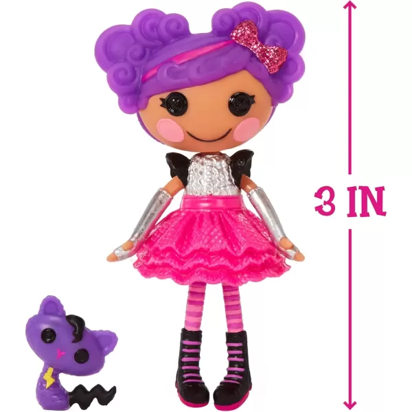 imageLalaloopsy Mini Doll  Storm E Sky with Mini Pet Cool Cat 3quot Rocker Musician Purple Doll with Mini Guitar and More Accessories in Reusable House Package playset for Ages 3103Multicolor582007