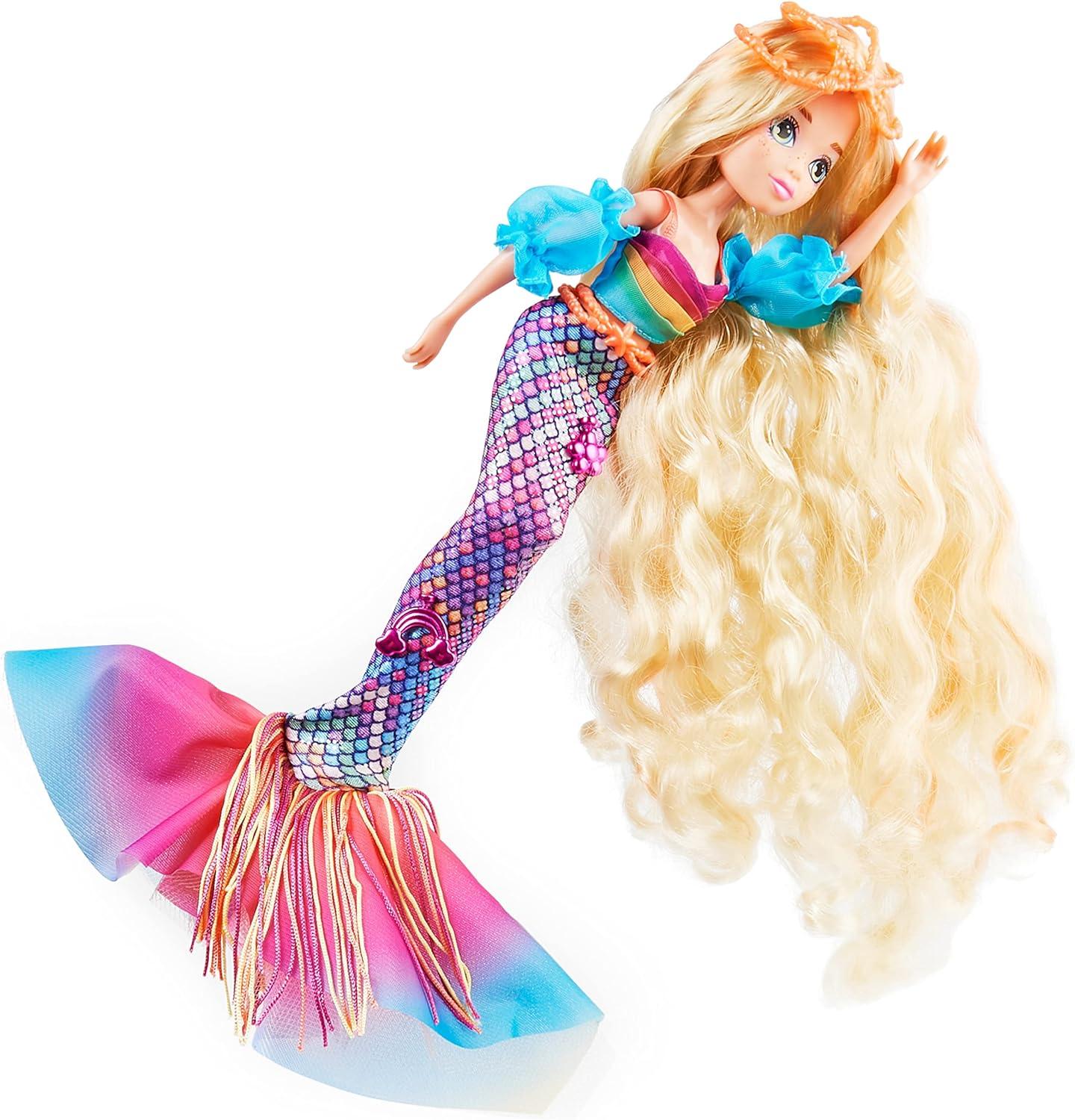 imageMERMAID HIGH Finly Deluxe Mermaid Doll ampamp Accessories with Removable Tail Doll Clothes and Fashion Accessories Kids Toys for Girls Ages 4 and upFinly