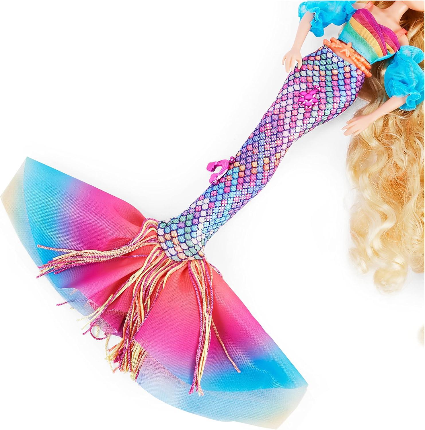 imageMERMAID HIGH Finly Deluxe Mermaid Doll ampamp Accessories with Removable Tail Doll Clothes and Fashion Accessories Kids Toys for Girls Ages 4 and upFinly