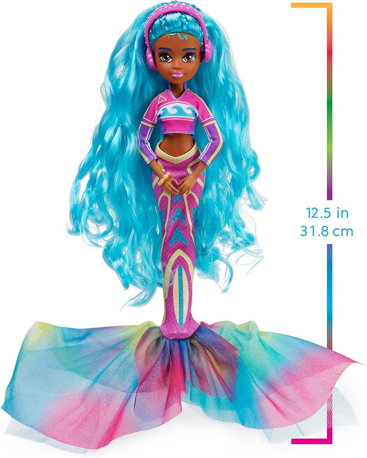imageMERMAID HIGH Finly Deluxe Mermaid Doll ampamp Accessories with Removable Tail Doll Clothes and Fashion Accessories Kids Toys for Girls Ages 4 and upOceanna