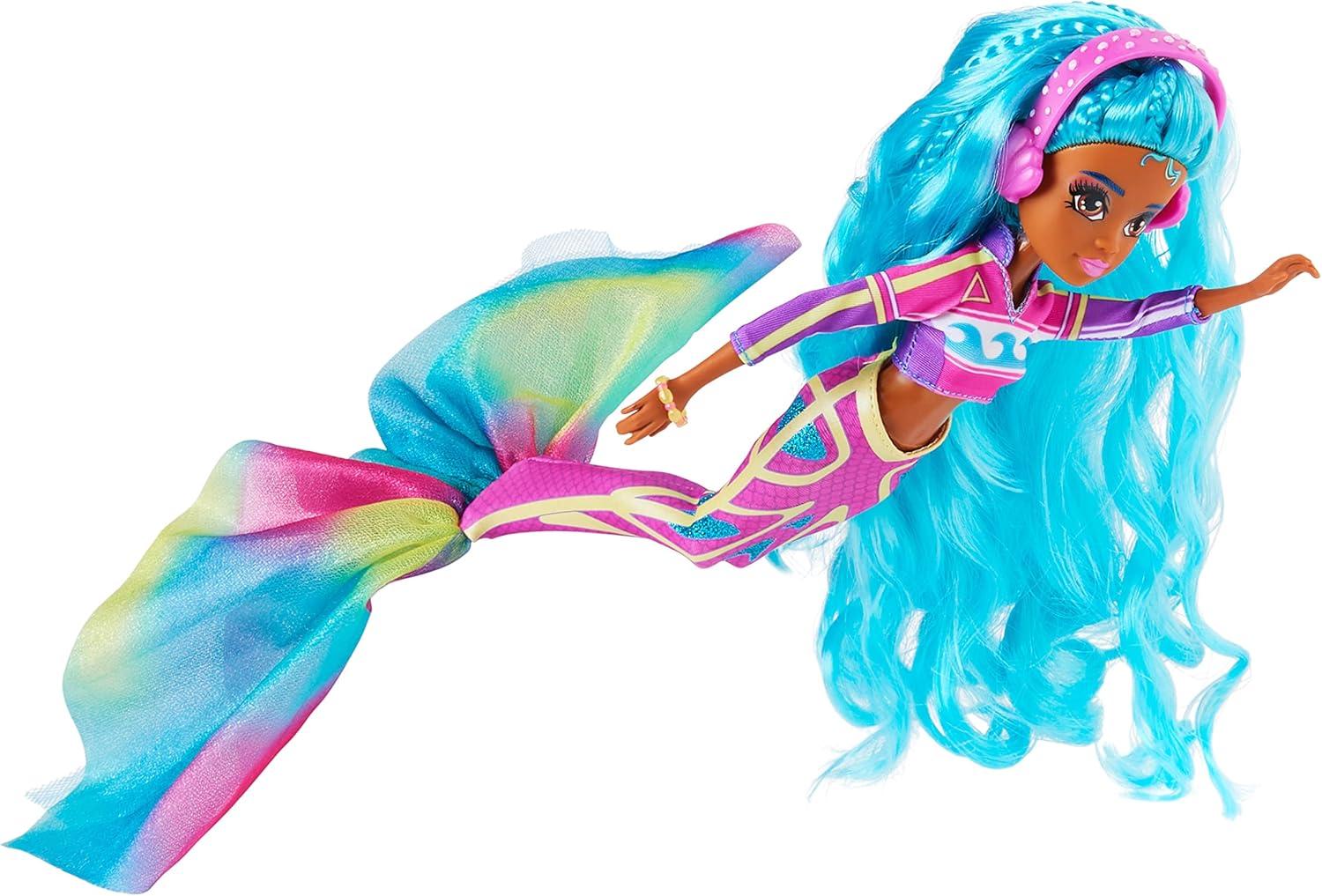 imageMERMAID HIGH Finly Deluxe Mermaid Doll ampamp Accessories with Removable Tail Doll Clothes and Fashion Accessories Kids Toys for Girls Ages 4 and upOceanna
