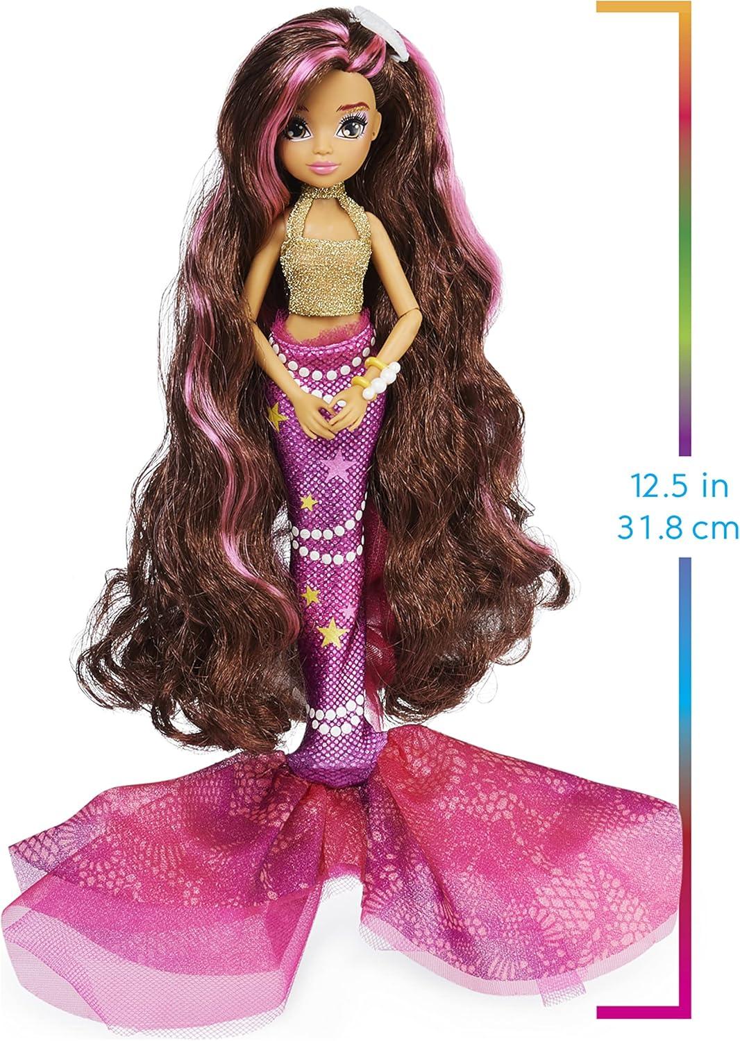 imageMERMAID HIGH Finly Deluxe Mermaid Doll ampamp Accessories with Removable Tail Doll Clothes and Fashion Accessories Kids Toys for Girls Ages 4 and upSearra