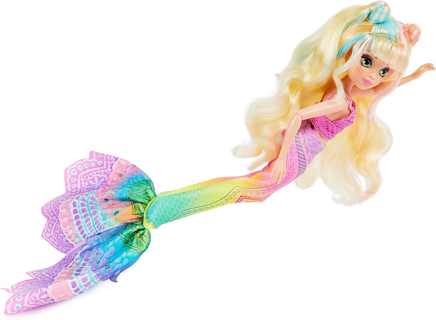 imageMERMAID HIGH Spring Break Finly Mermaid Doll ampamp Accessories with Removable Tail and Color Change Hair Streaks Kids Toys for Girls Ages 4 and upFinly