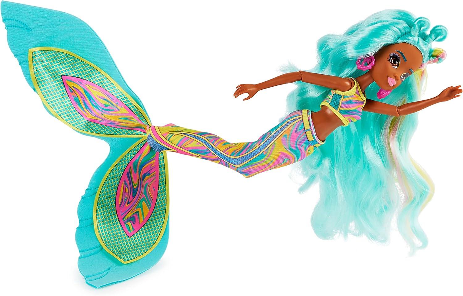 imageMERMAID HIGH Spring Break Finly Mermaid Doll ampamp Accessories with Removable Tail and Color Change Hair Streaks Kids Toys for Girls Ages 4 and upOceanna