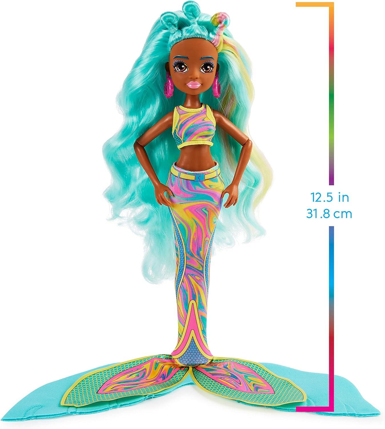imageMERMAID HIGH Spring Break Finly Mermaid Doll ampamp Accessories with Removable Tail and Color Change Hair Streaks Kids Toys for Girls Ages 4 and upOceanna
